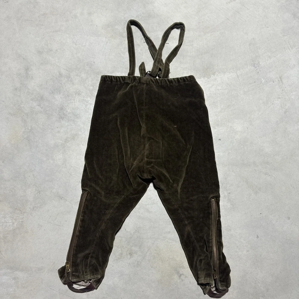 Kids Youth Soft Corduroy Riding Pants 1920s-30s French Workwear Work Wear Pants